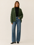 Vesper | Oversized Ribbed Knit Open Front Cardigan